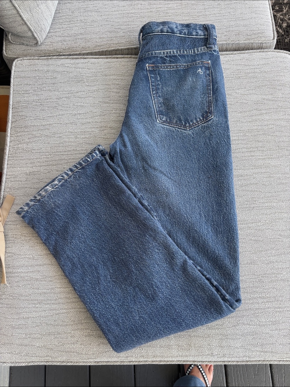 Rag&Bone Miramar Shea Relaxed Straight Jean/Sweats Size 25w 32L worn 2x